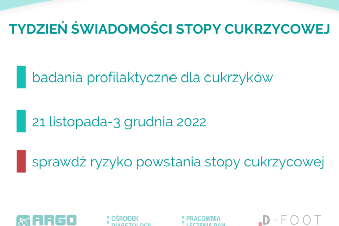 Tydzień Świadomości Stopy Cukrzycowej